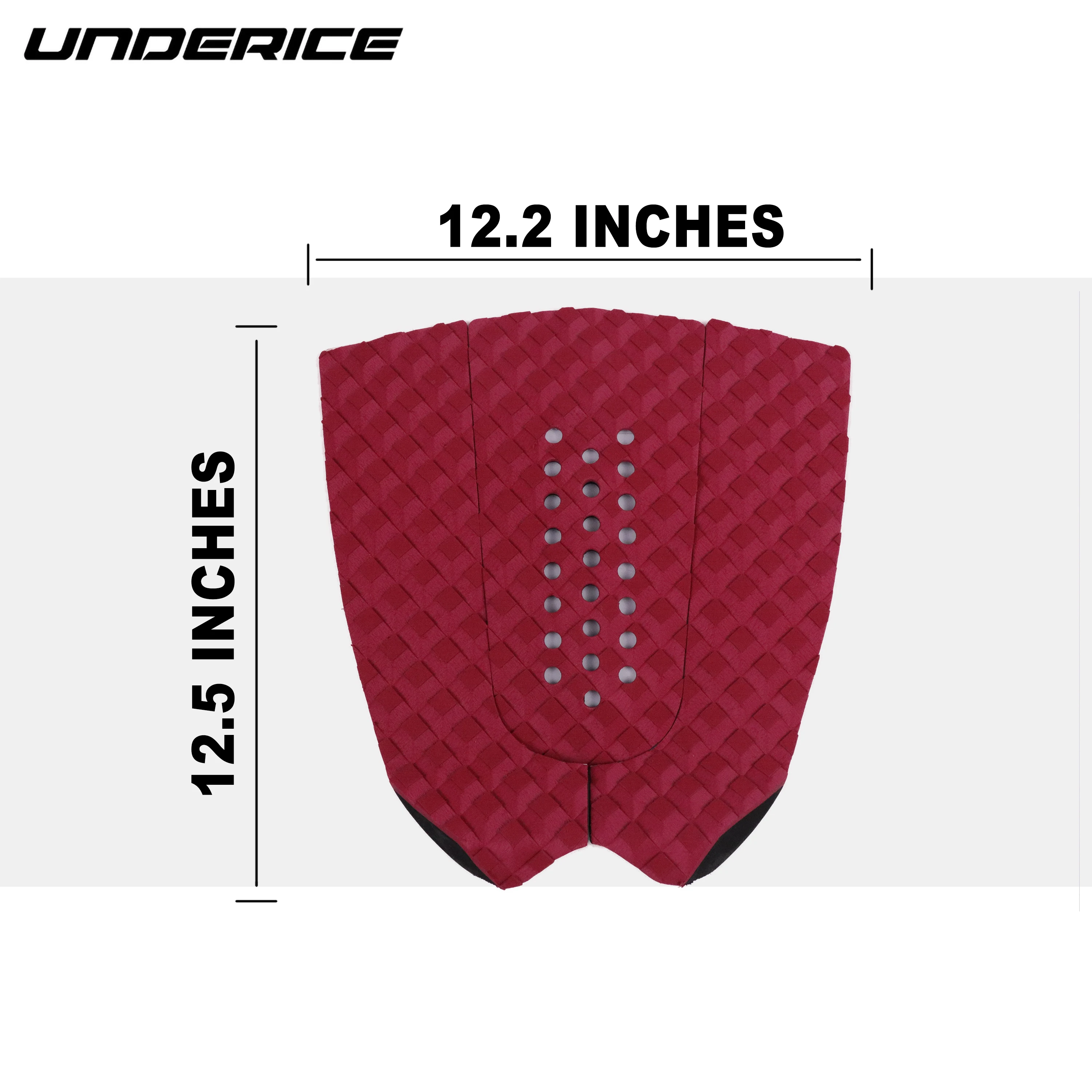 Underice Corduroy Wholesale Beveled Edges Tail Kick Skim Arch Foil Board Deck Grip Surfboard Traction Pad