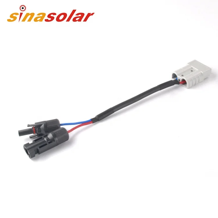 Hot Sale Custom Logo Solar Plug Power Cable Wire With Plug For Construction