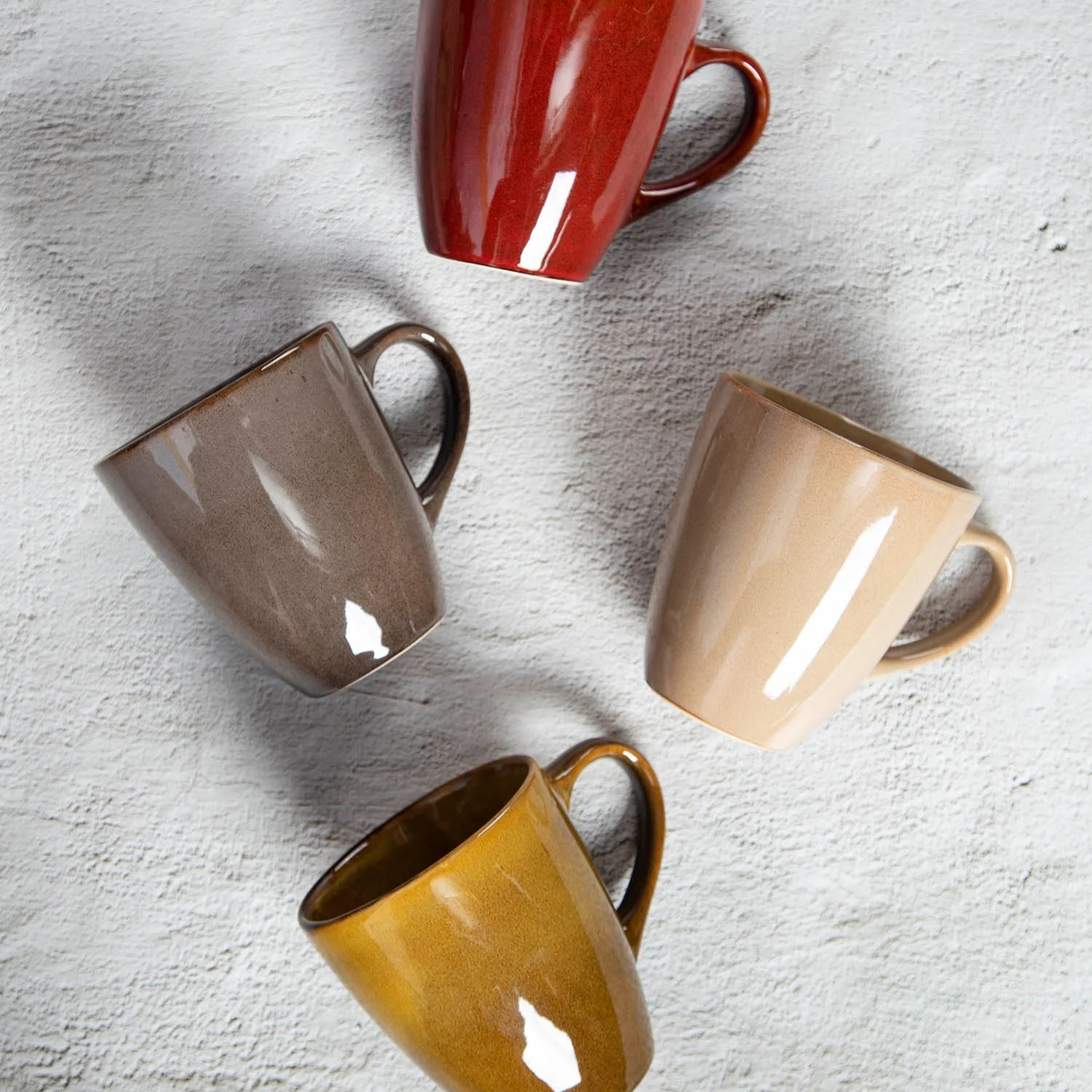 Nordic style creative reaction glaze personalized custom hand coffee gradient ceramic mug