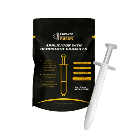 Trauma Emergency Hemostatic Granules/Powder Carboxymethyl Chitosan Granules 15g/6g Better than Celox Tactical Medical