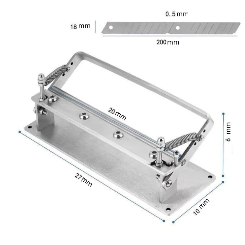 DIY Cutting Peeler Manual Stainless Steel Craft Leather Strips Belt Thinning Machine