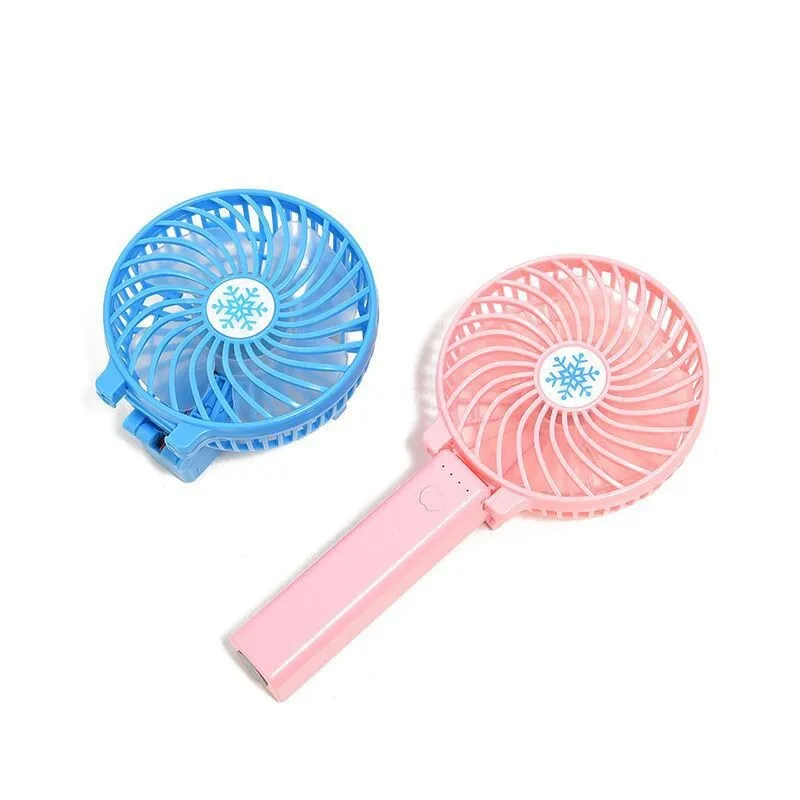 Foldable Outdoor Portable Mini Fan Battery USB Handy Handheld Rechargeable with Light