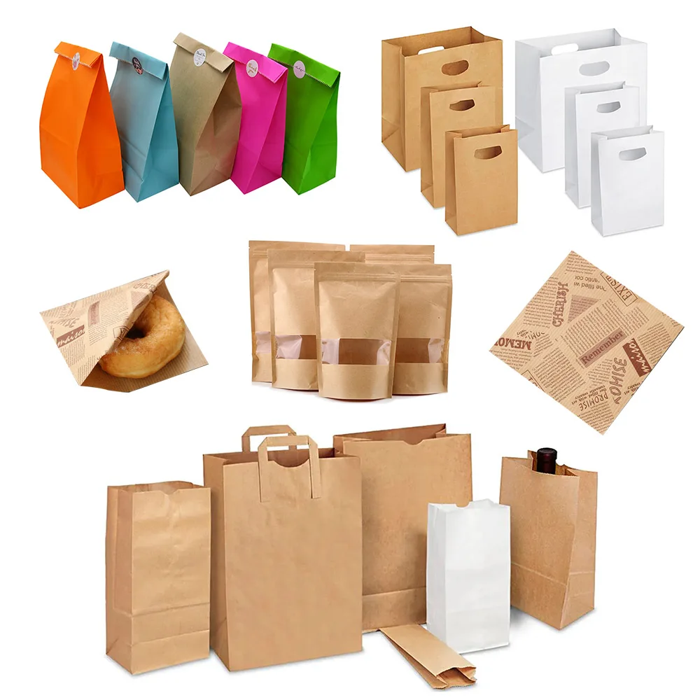 wholesale production line wax bags price biodegradable custom printed microwave popcorn tea recyclable mcdonalds paper bag