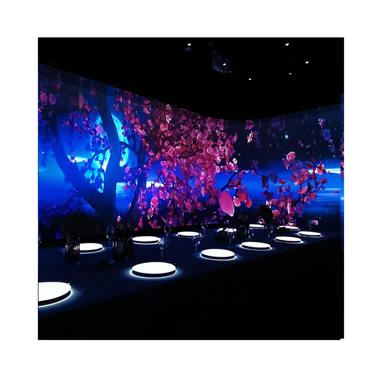 Separation Interactive Environmental Protection Floor Wall 3D Projection Touch Screen Display Video Immersion Restaurant