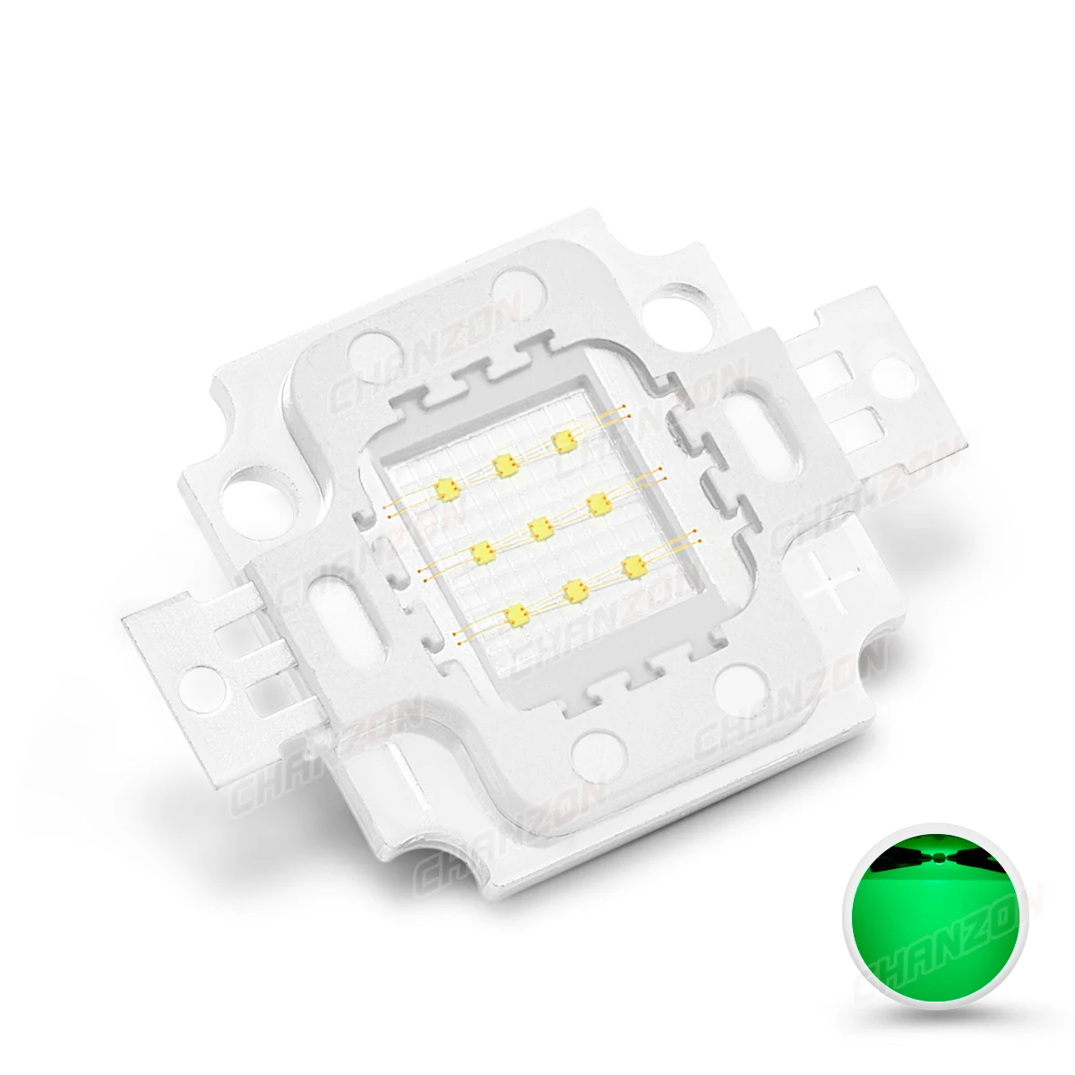 Green LED High Power LED Chip 10W (900mA) Green Bulb COB  Light Emitter Components Diode  for DIY Lamps