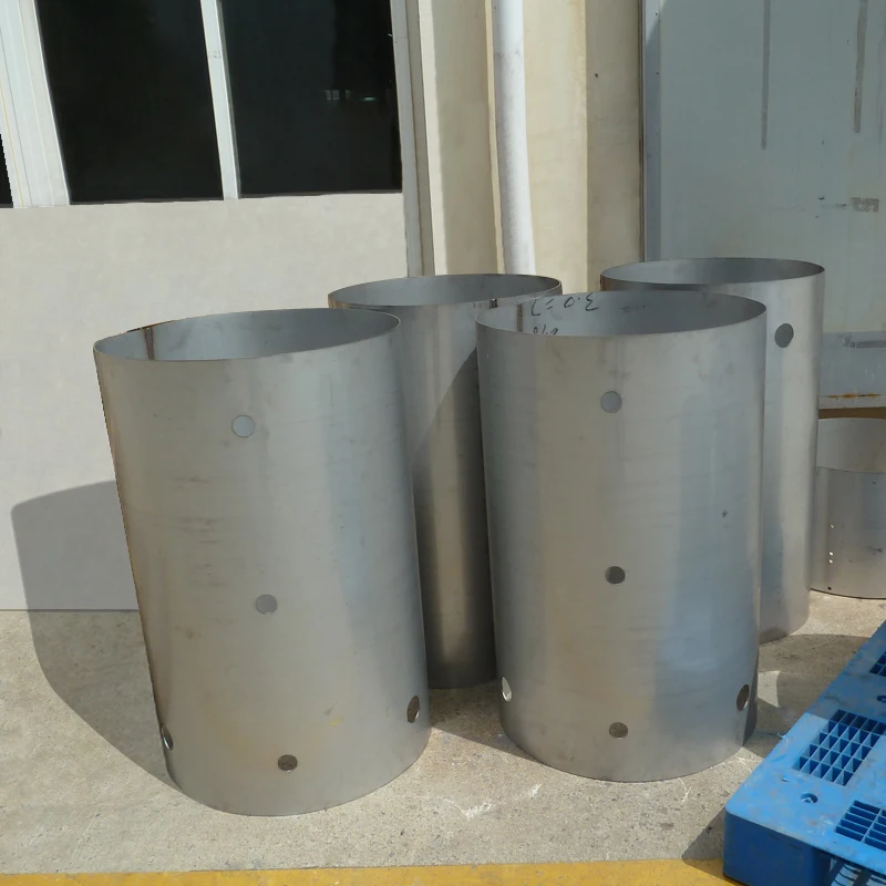 Hollow cone roll metal custom stainless steel cones cylinder sheet metal fabrication sheet metal cone rolling