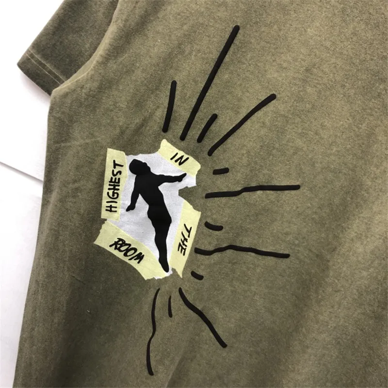 Футболка Astroworld с тревисом Скоттом КАКТУСОМ Джеком высочайшей в комнате для мужчин и женщин 1:1 высокое качество футболка Трэвиса Скотта топы футболки