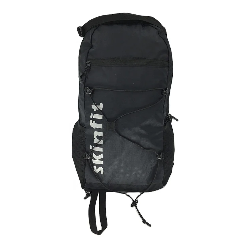 
Fitness compress waterproof folding travel nylon custom backpack with whistle 