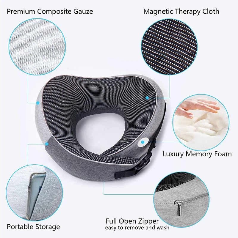 Waterproof Carry Packet Office Memory Foam Nap Pillow Luxury Customized Travel Blanket and Pillow Set
