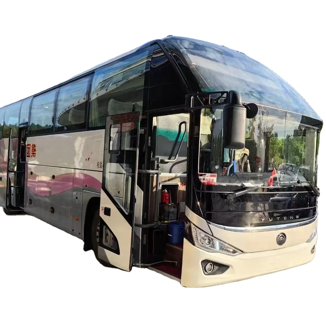 Hot Sale Used  Bus with Airbag 55-60 Seaters diesel Engine Double Decker Bus Luxury City Travel Bus for Africa Sale