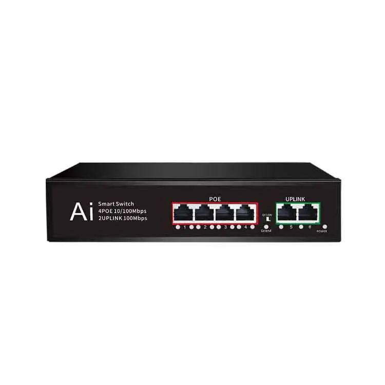 Переключатель POE DC48v 4 порта 10/100 м Ethernet концентратор для IP-камеры
