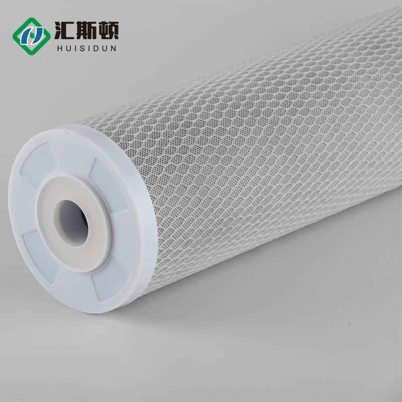 10 Inch 5 Micron Alkaline Water CTO Filter Cartridge Household Purified Water Compressed Activated Carbon Filter Cartridge