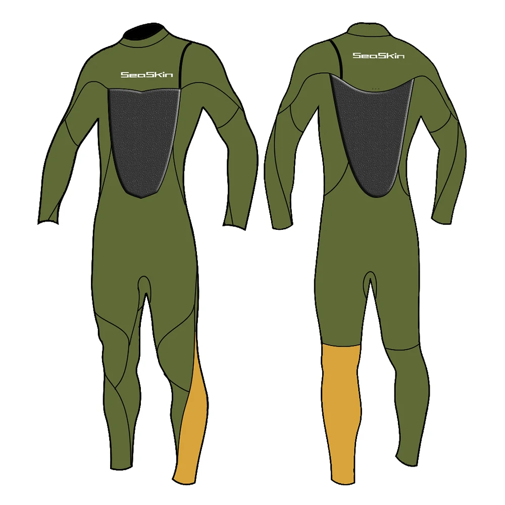 Seaskin Neoprene Zippless Mens 3mm Surfing Wetsuit