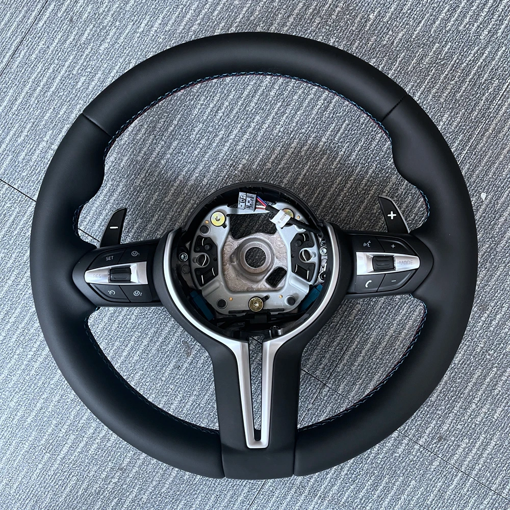 Custom Black Perforated Leather Steering Wheel For BMW F10 F11 F31 F20 F21 F22 F25 F26 F15 F16 F35 F36 F32 M3 M6 F80 F82  F30