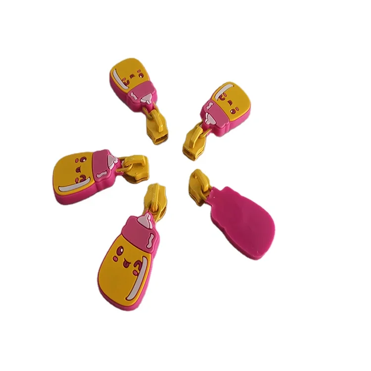 Custom diversified rubber puller oval zipper pull