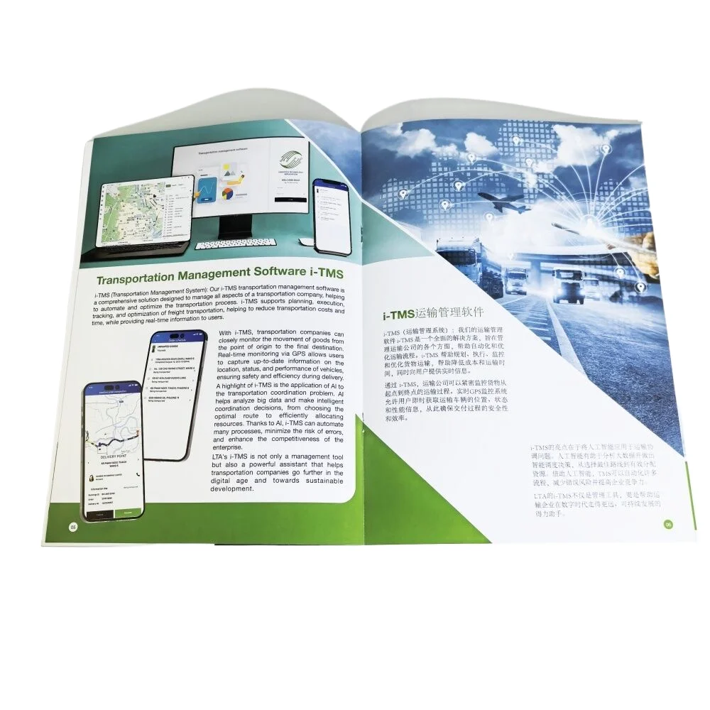 Customized Matte lamination magazine catalog brochure printing services