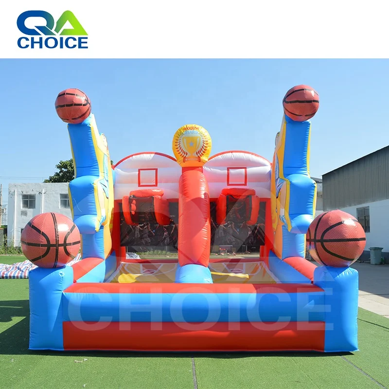 Factory Price Outdoor Competitive Shooting Stars Inflatable Basketball Game Shoot Out Game Carnival Games For Party Rental