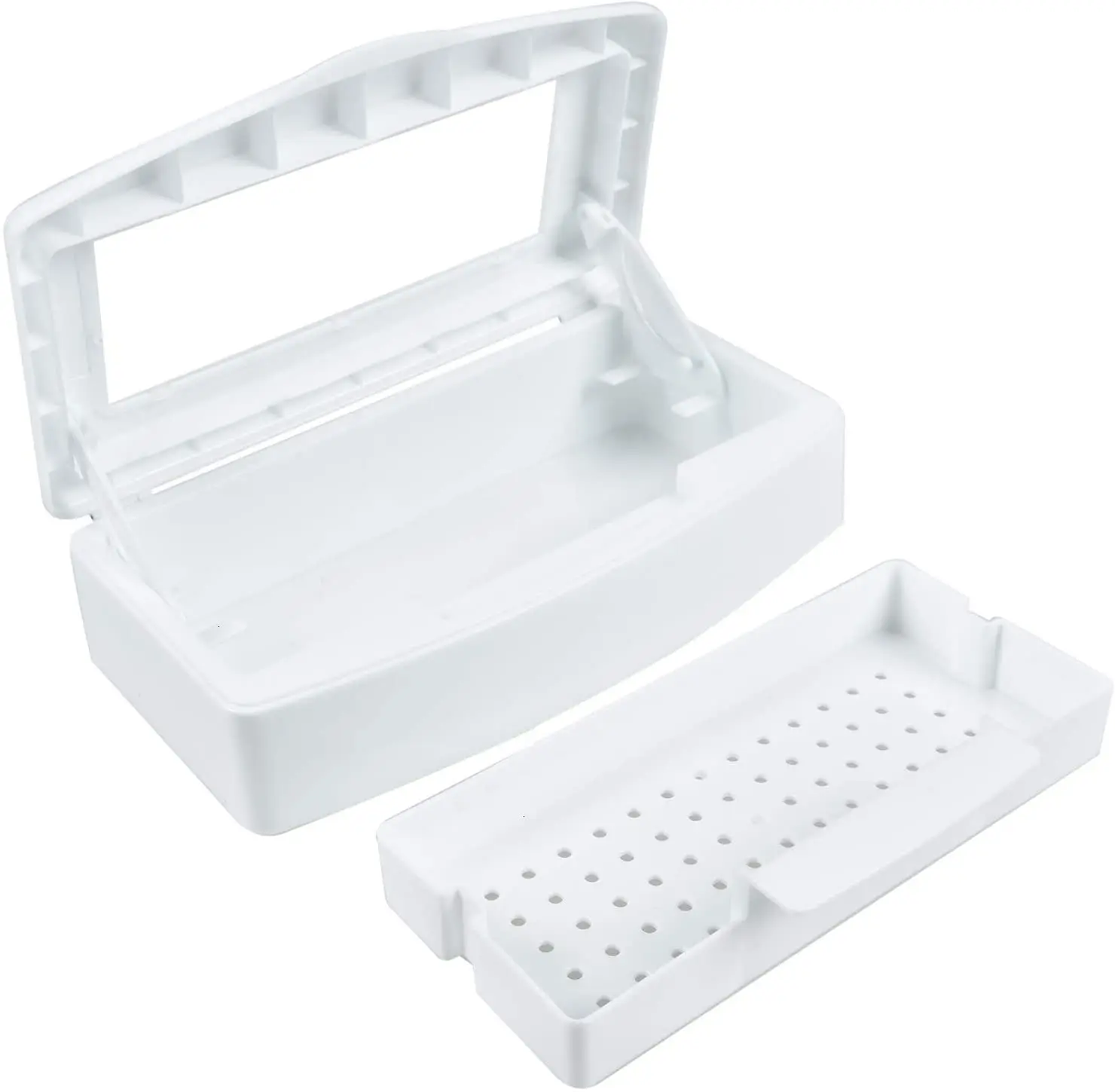 Plastic Nail Clean Sterilizer Box Manicure Nails Art Sterilizer Box for Nails, Tweezer or other Tools