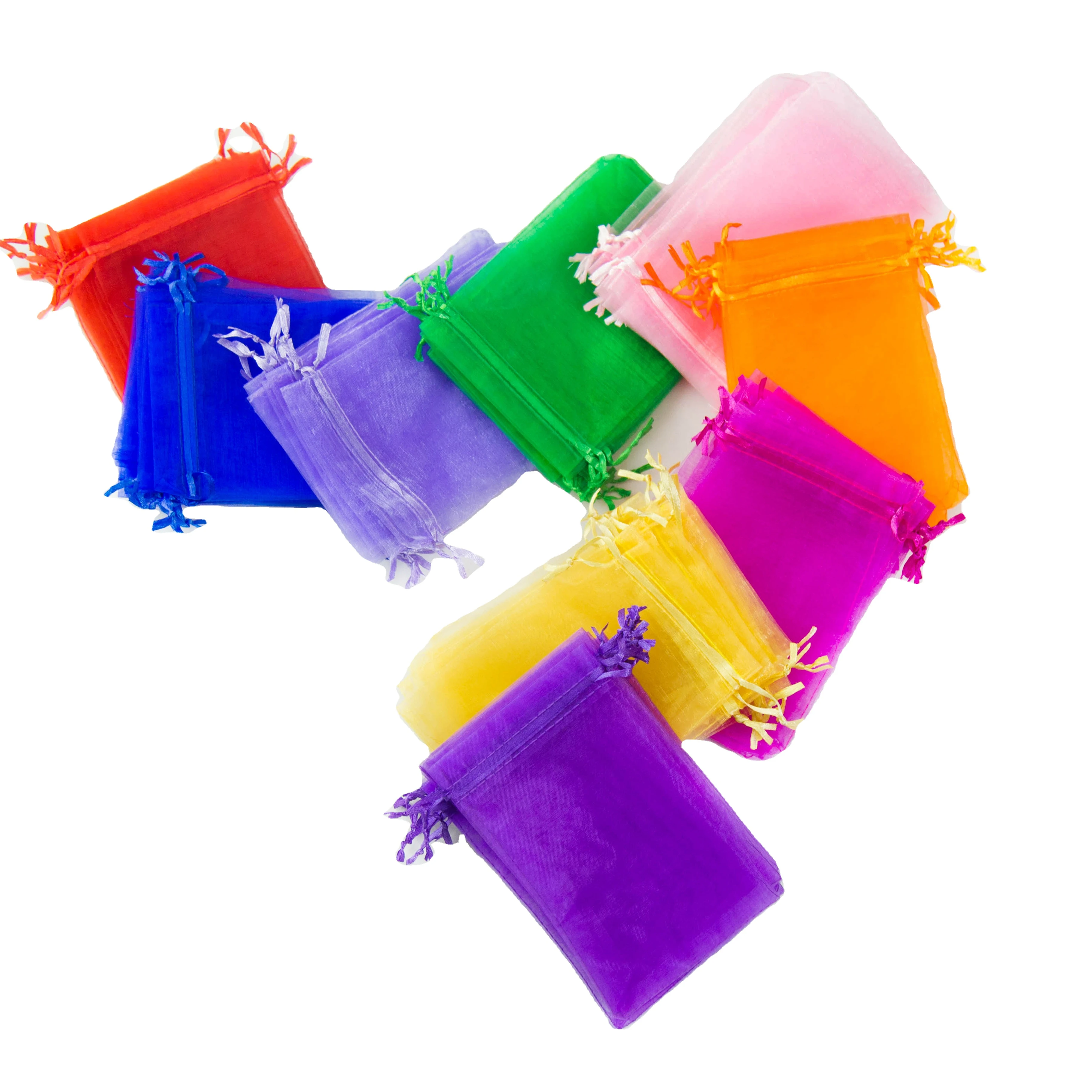 10 x 15cm jewellery Confectionery packaging Christmas gift bag Jewellery Coloured Organza bag
