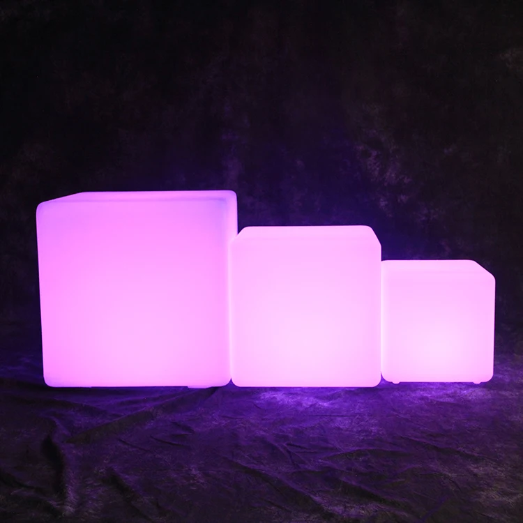 Waterproof Ip 68 Lounge Chair Illuminated Furniture Led Cube Table