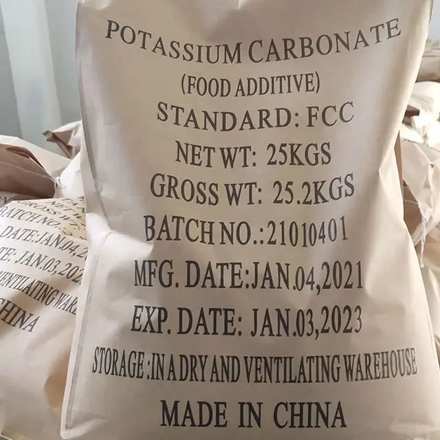 Potassium Carbonate 99.0%min industrial grade cas no 584-08-7