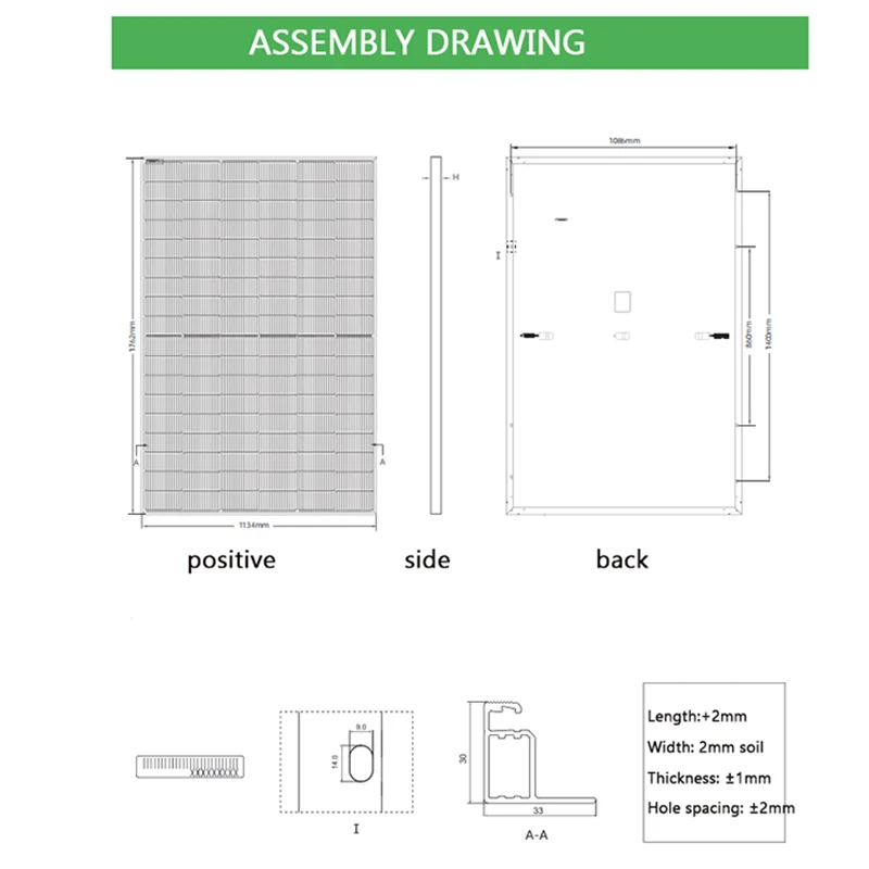 Полная черная Солнечная моно полуячейка Pv панели 420 Вт 425 солнечная панель