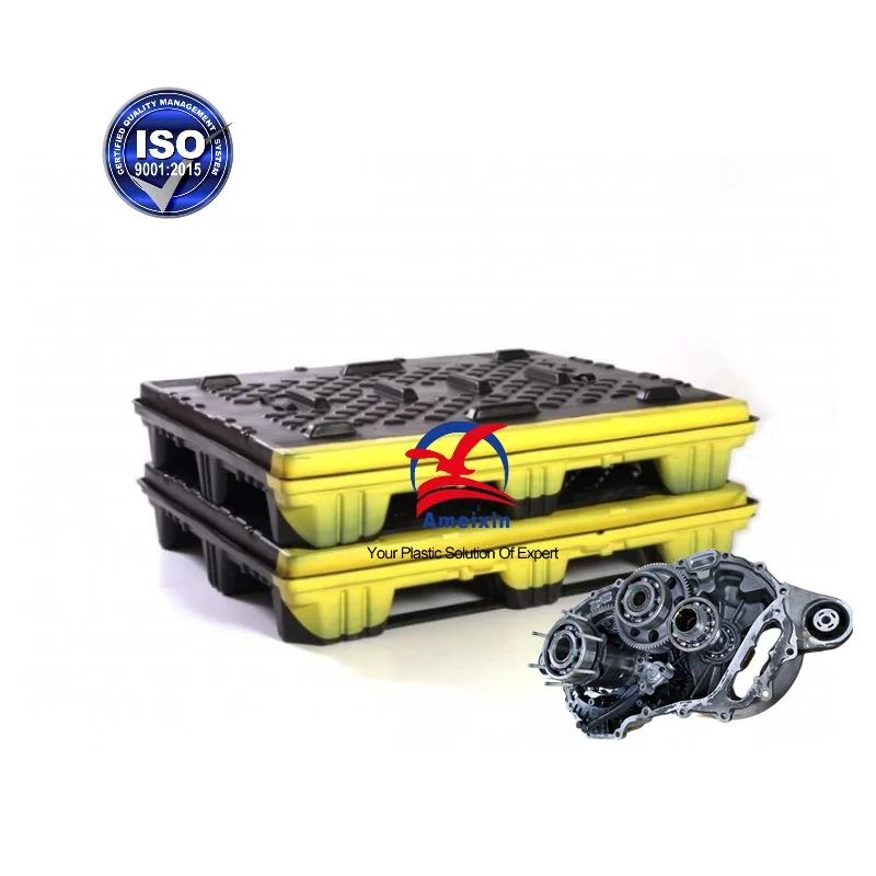 auto parts plastic turnover tray antistatic plastic tray antistatic conductive packaging tray PETG vacuum forming thermoforming