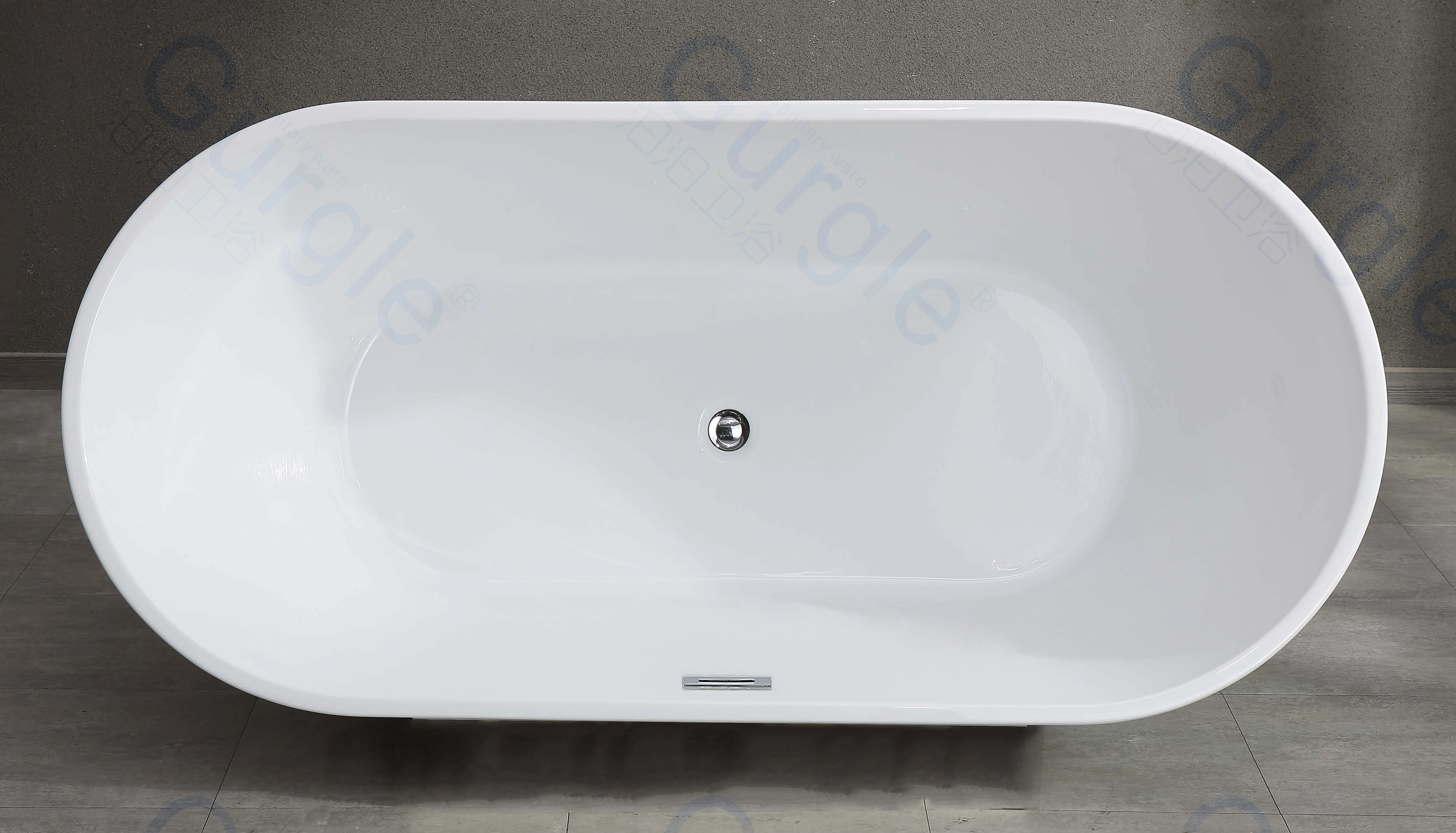 Classic Modern Design Acrylic Tub Luxury Bathroom Hotel CE CUPC Approved Freestanding Acrylic Bathtub With Drainer