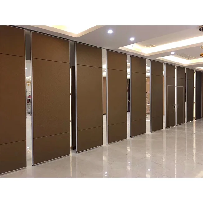 High Quality Cheap New Design  Made In China Good Price Movable Wooden Accordion Partition Wall For Banquet