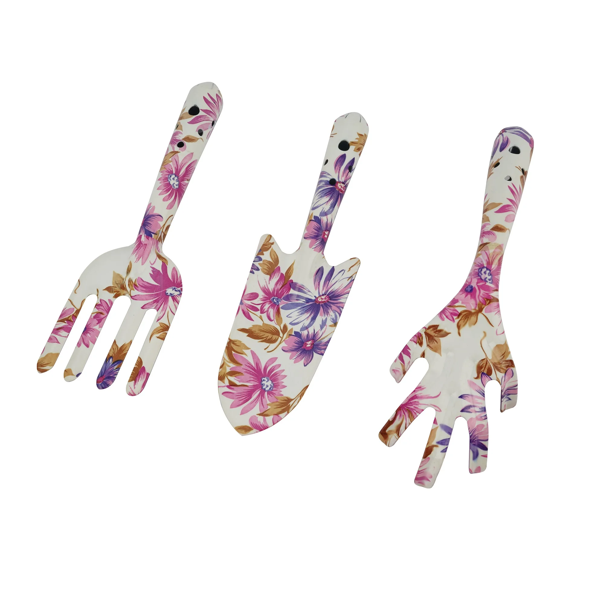 Light Weight Garden Hand Held Small Tool Kits Sets Digging Shovel Trowel Leaf Rake Fork Watering Bucket Can