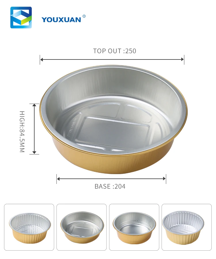 Best Selling Portable Takeaway Box Large Microwavable Aluminum Foil Container For Restaurant