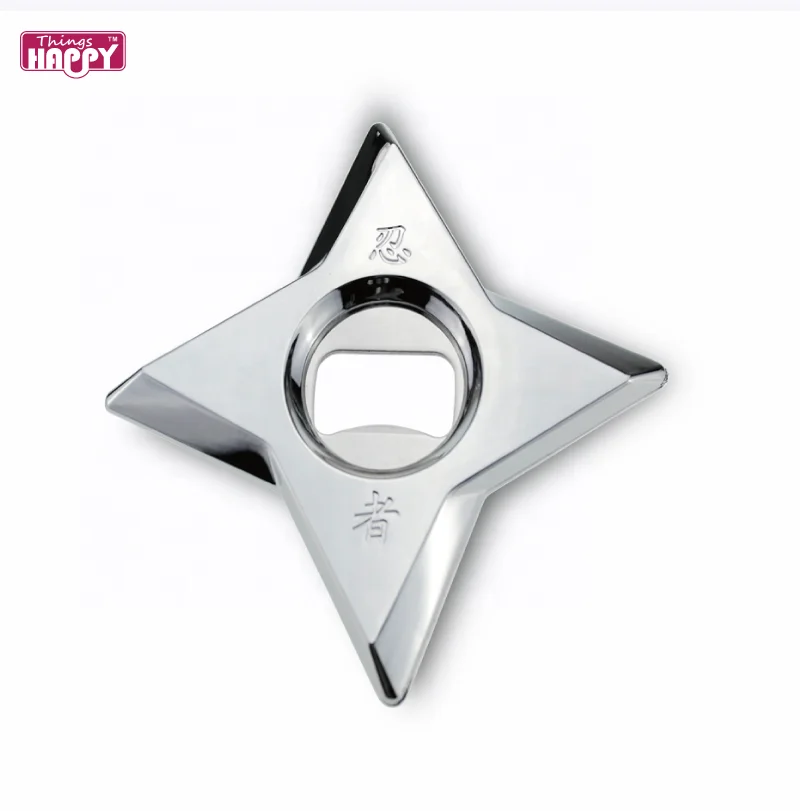 Factory Price Low MOQ Plastic Sliver Ninja Dart  Bottle Opener Magnet