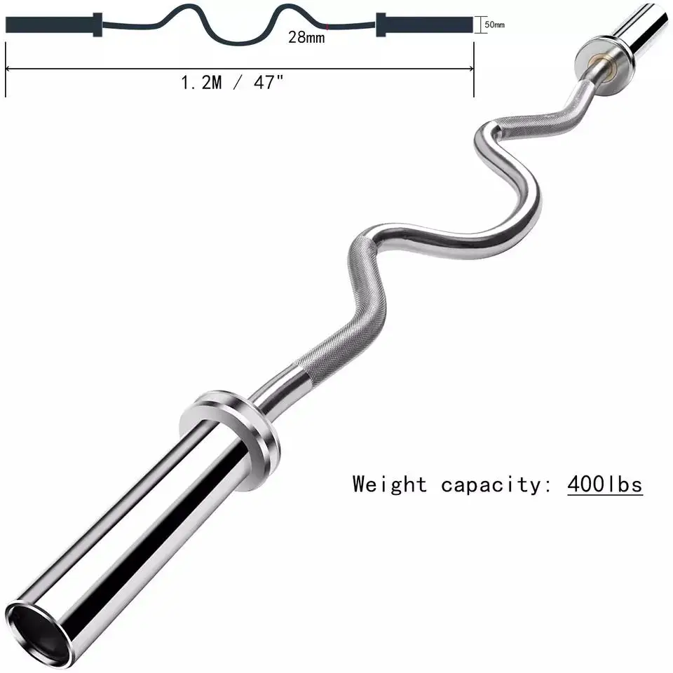 Fitness Power Training fitness Polished Chromed Barbell Bar