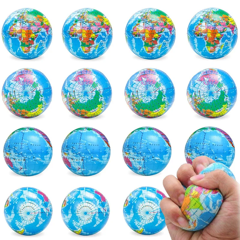 geographic educational toy May the world in Peace international activities free gift the earth squeeze ball stress ball