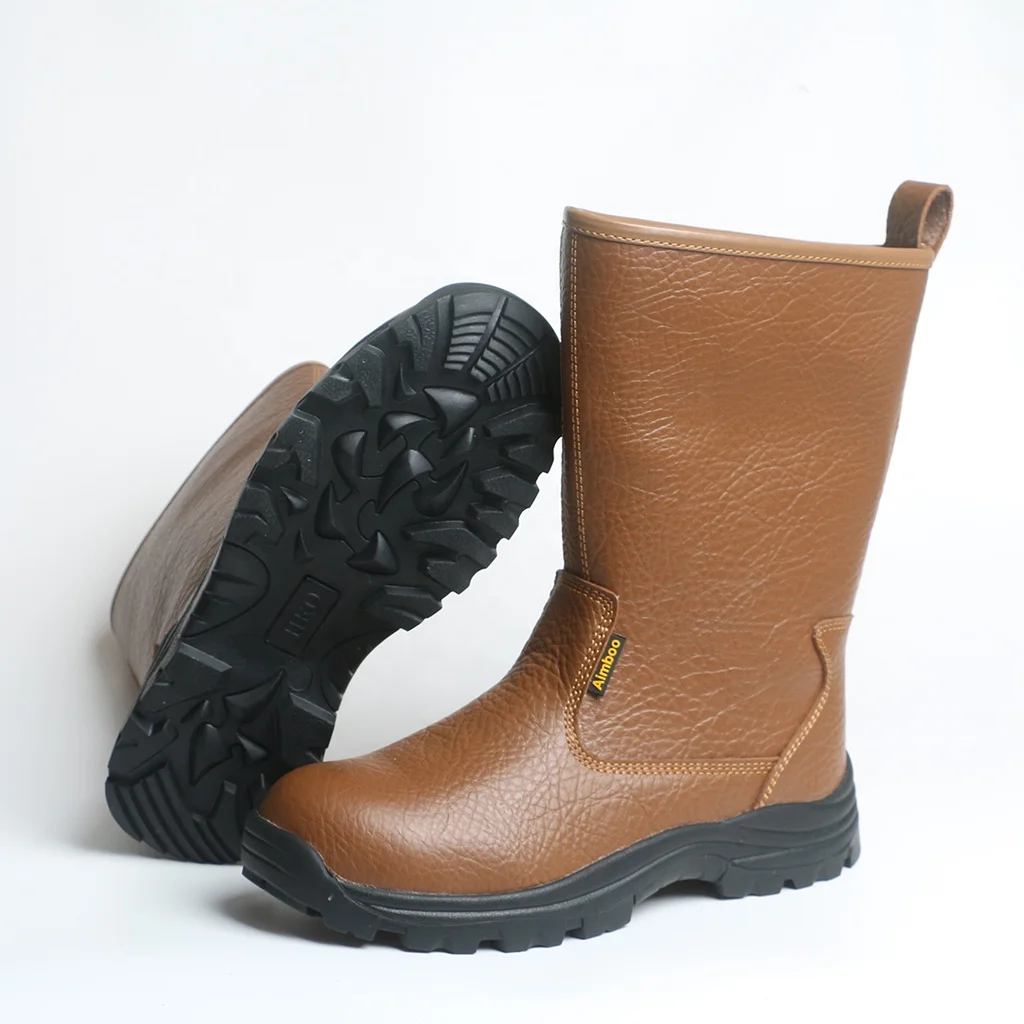 Удобные прочные защитные ботинки Aimboo factory, водонепроницаемые ботинки из коровьей кожи с композитным носком, защитная обувь s3 (1600611547594)