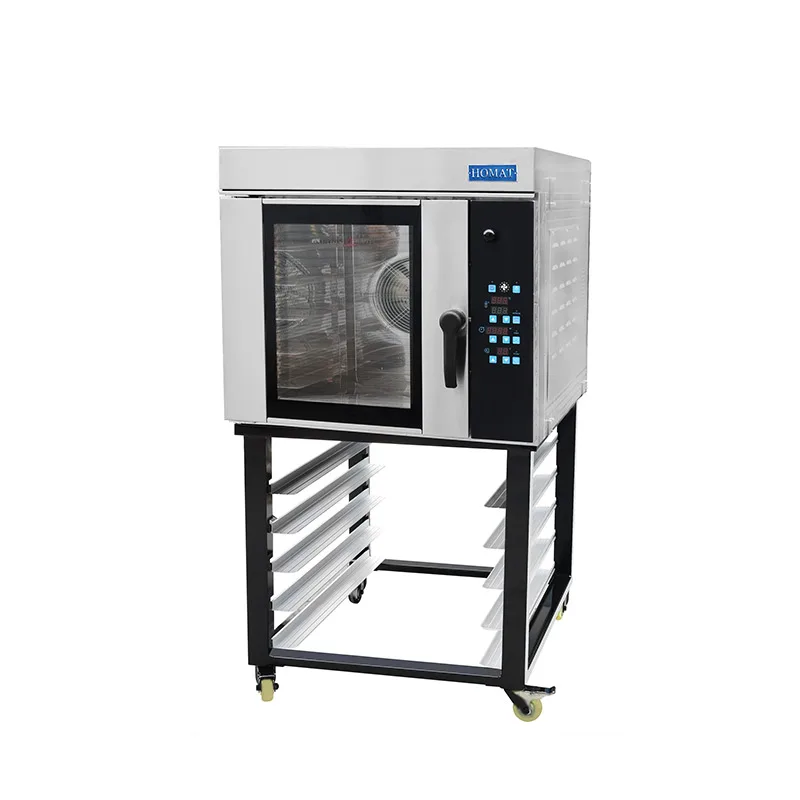 Automatic Stainless Steel 5 Trays Hot-Air Convection Oven Electric/Bakery