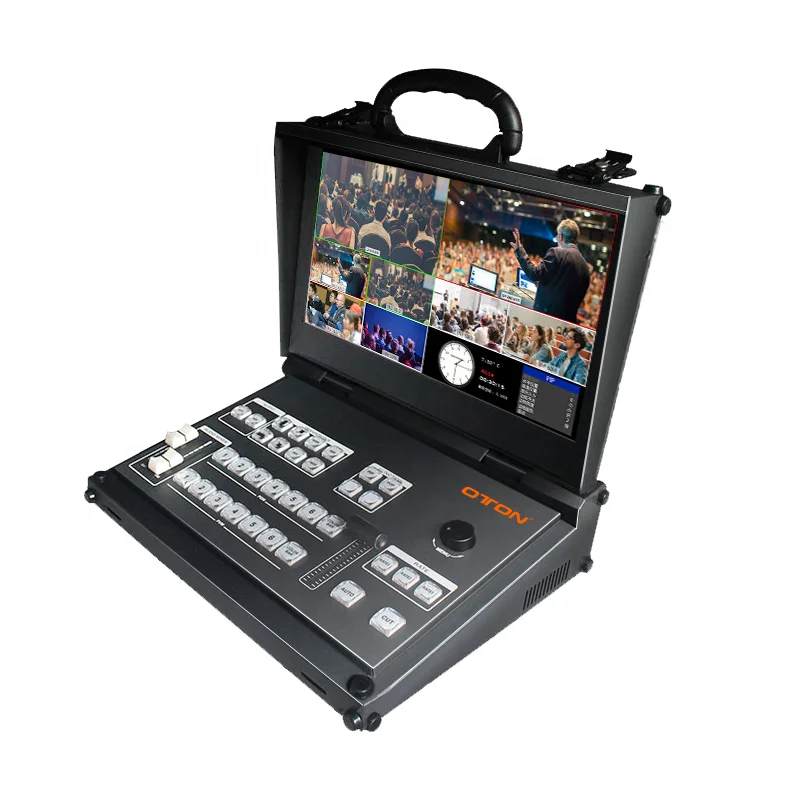 Oton Geek SW10M 6 channel HD/SDI Video Switcher for video production and live streaming