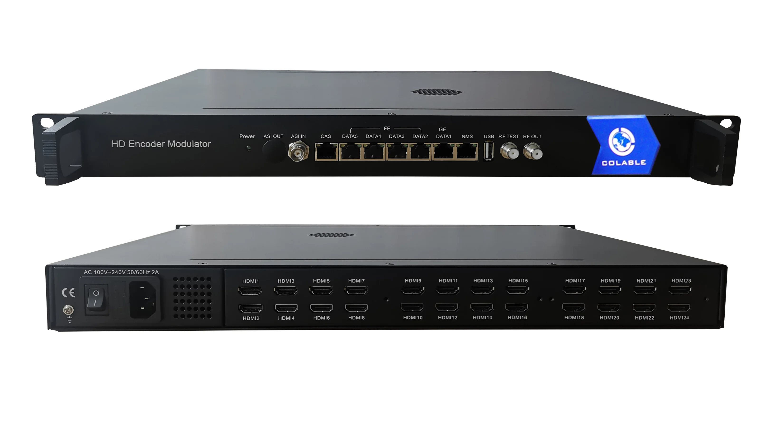 Catv Headend System Encoder Modulator 1080p 16 20 24 Channels Hd To Atsc Qam Isdbt Dvbt Dvbc RF Modulator COL5181HM