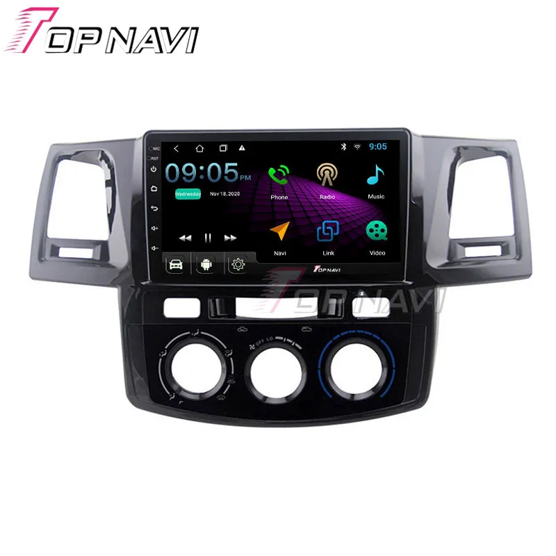 9-дюймовый DVD Авто Радио Стерео DVD плеер для Toyota Hilux Fortuner 2008 2009 2010 2011 2012 2013 2014 Android 10,0 Автомобильный видео Wifi DVD GPS