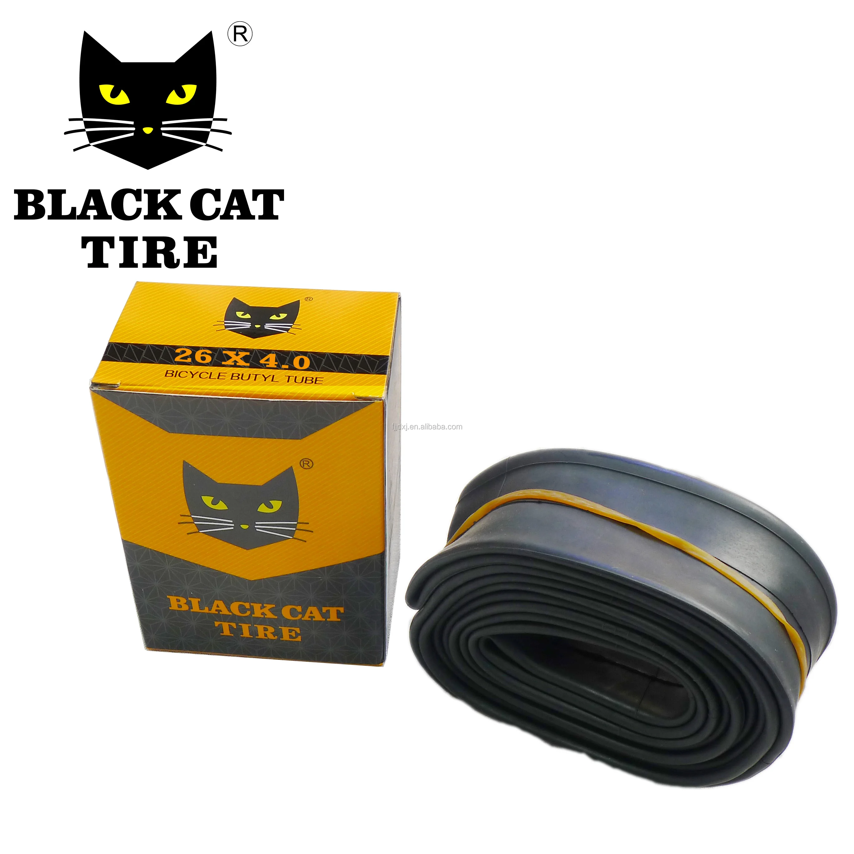Велосипедная трубка Black Cat 26x4,0 для велосипедных шин на толстых покрышках, внутренняя трубка для электровелосипеда