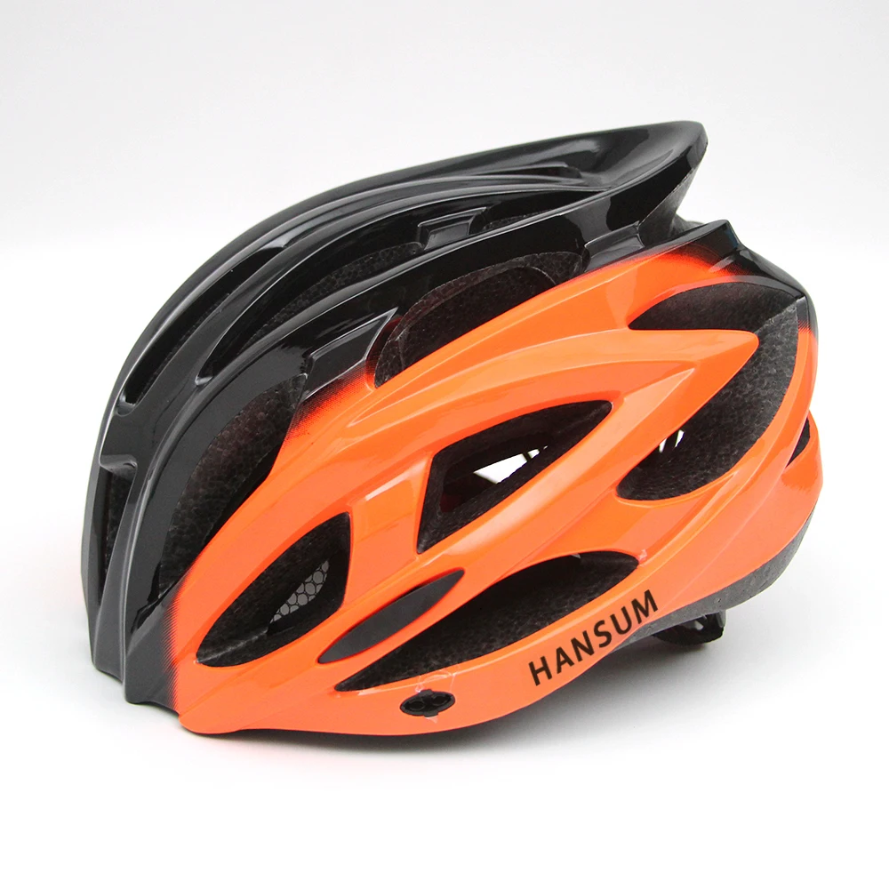 
AmazoNew Sports Equipment Adults Oem In-Mold Eps+Pc Bike Helmet Adjustable Helmet With Reflective Stripe 