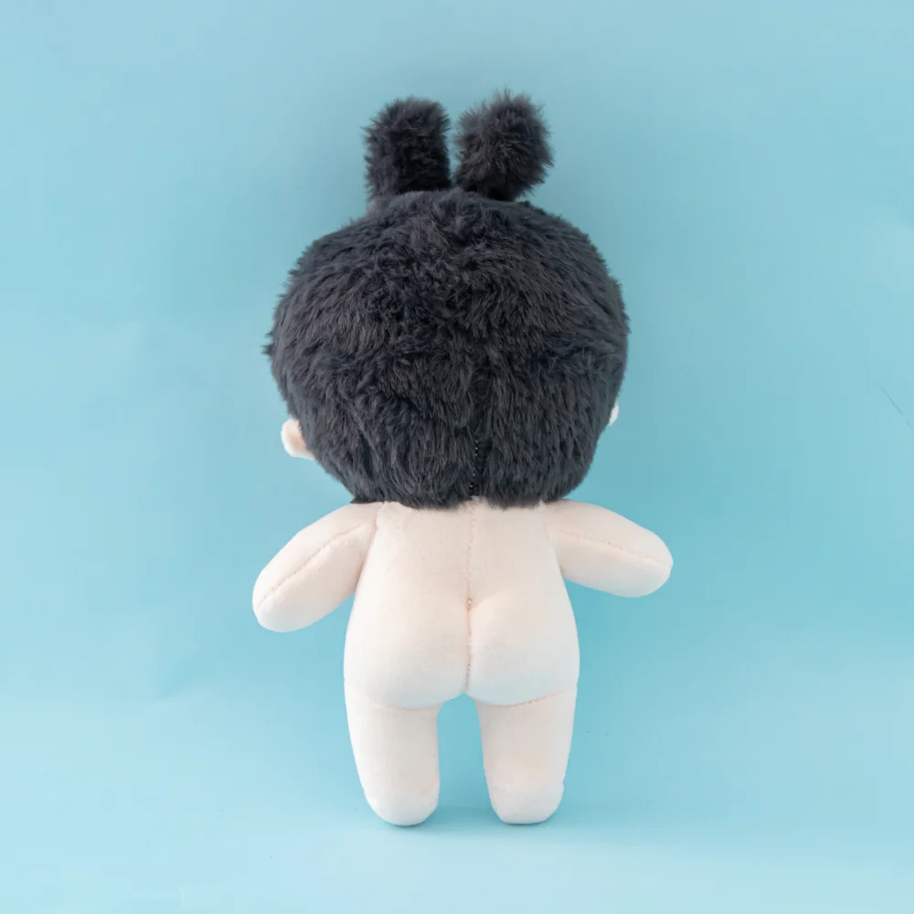 Hot selling cute anime plush doll custom doll rabbit ears naked human cotton doll