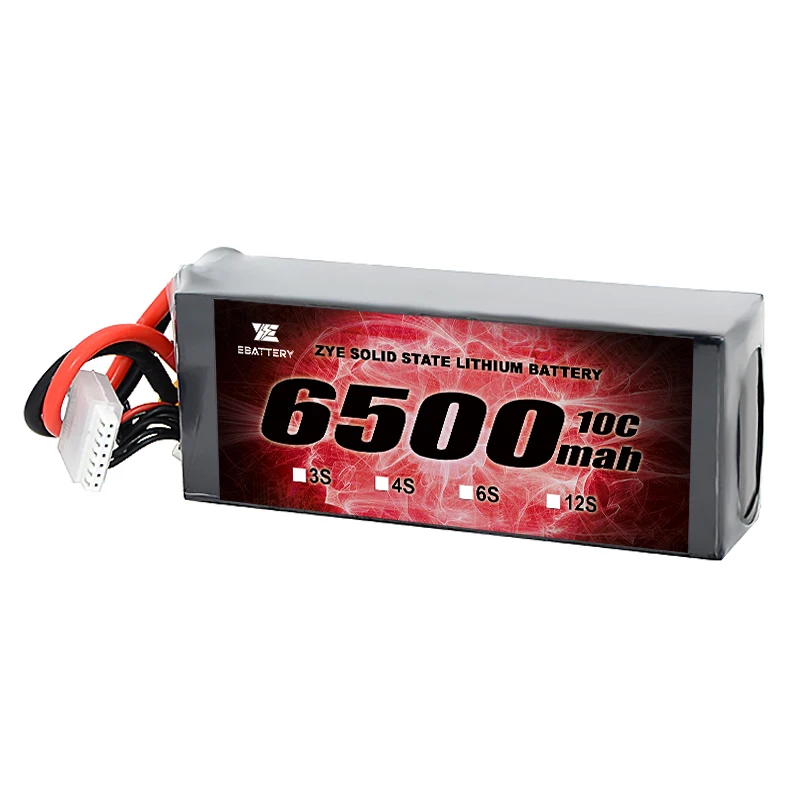 ZYE semi solid state battery 6500mah 3S4S6S12S High volt 4.45v lipo battery pack 24S 94.8v lithium ion battery