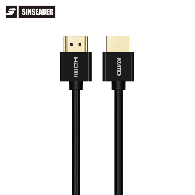 Slim 4K HDMI Cable Support 3D Audio Return Channel And Ethernet A To A HDMI Ultra Thin