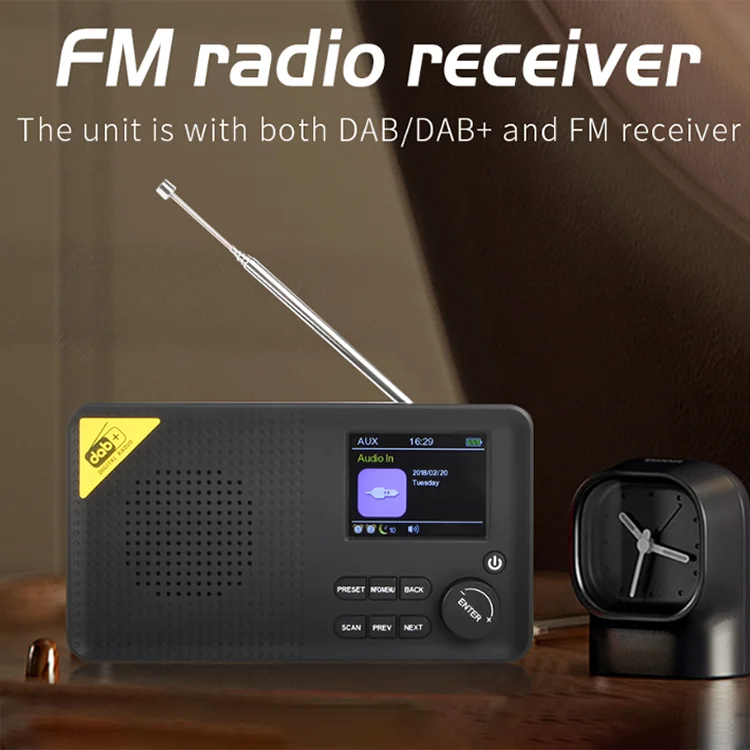 Pocket Mini Dab Receiver Radio Usb Mp3 Bt Wifi Internetet Am Fm Dab Digital Radio Portable Emergency Hand Crank Solar Dab Radio