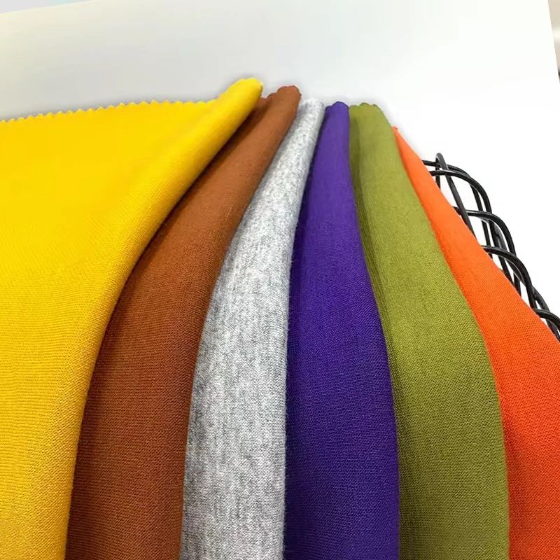 60% Polyester 35% Cotton 5% Spandex Soft Knitted Terry Coral Flannel Fleece 350 Gsm Heavy French Terry Cloth Fabric Wholesale