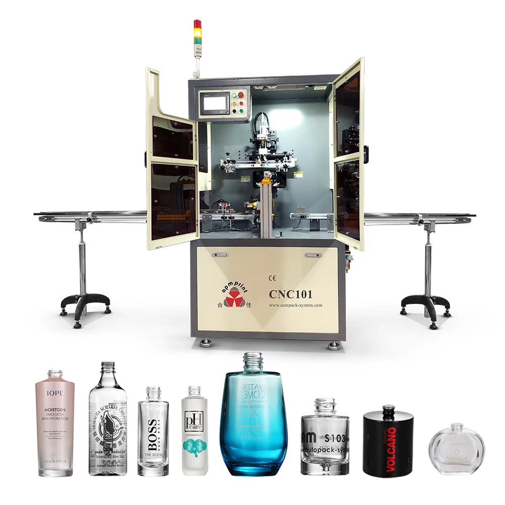 Automatic glass bottle tube printing machine screen printing machine factory