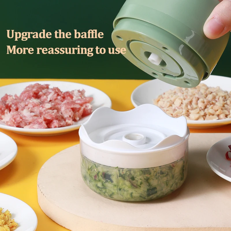 250 ML electric mini food Processor Wireless Portable Rechargeable Vegetable Processor Electric Mini Garlic Food Chopper
