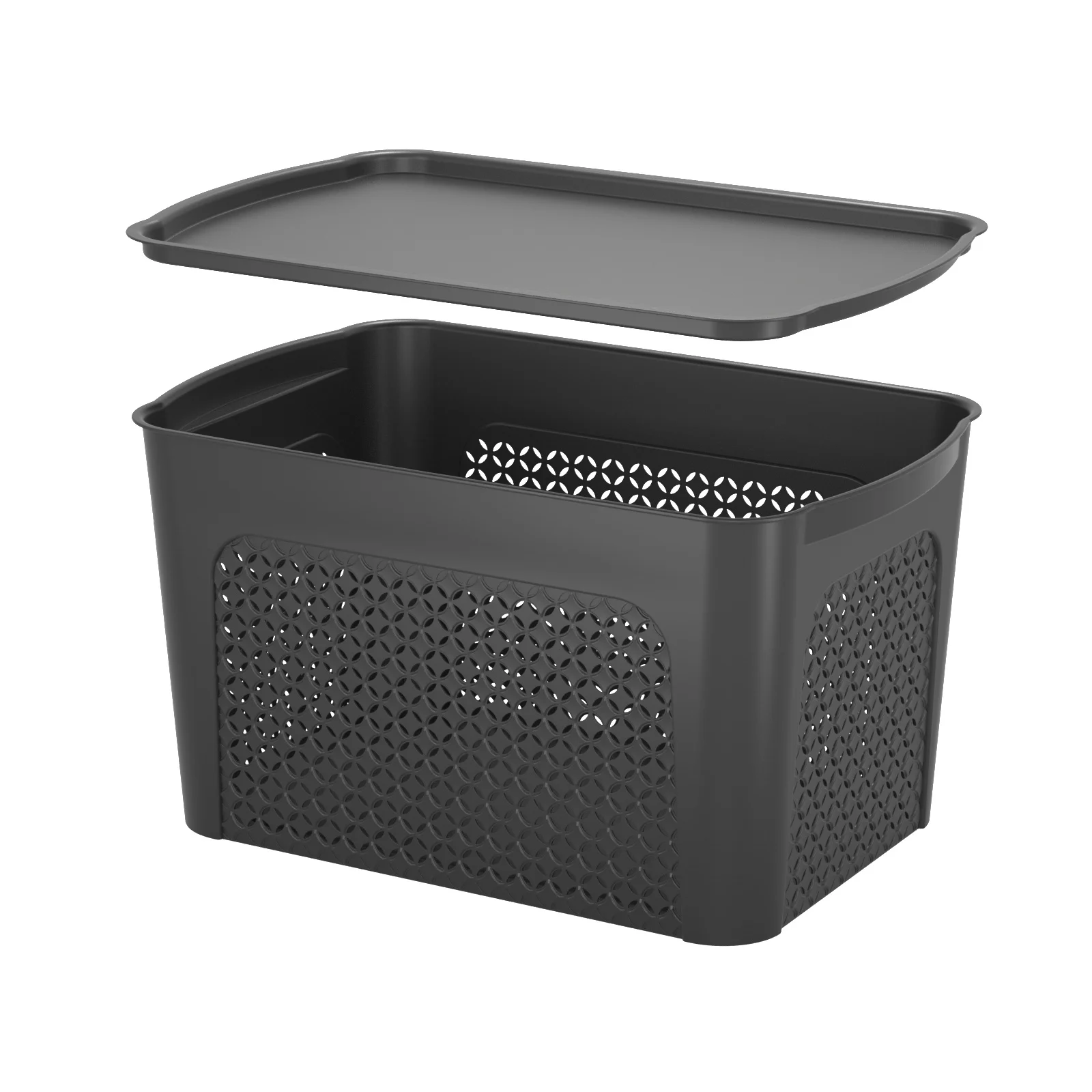 Household Stackable Storage Baskets Plastic Kids Storage Box for Clothes and Sundries Organization