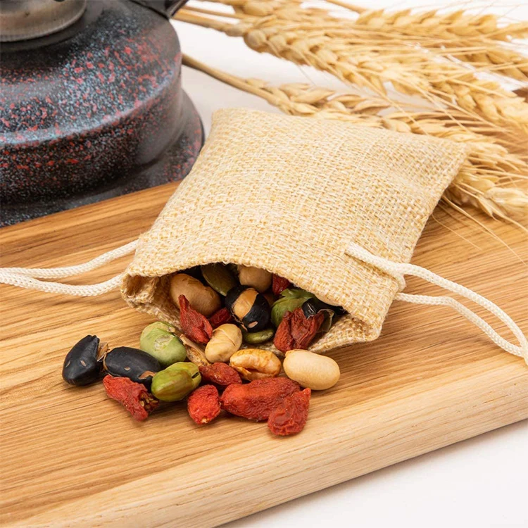 
Cotton Drawstring Bag Customized Small Cloth Bags Muslin Cotton Canvas Produce Bags with Drawstring Cotton Pouch 